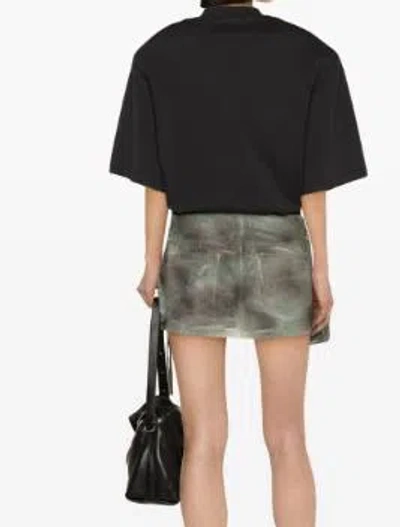 Shop Attico The  Skirts In Camouflage Green