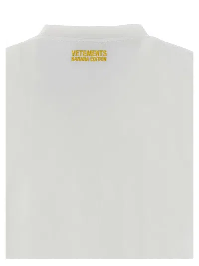 Shop Vetements 'banana' T-shirt In White