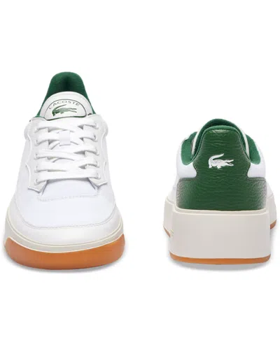Shop Lacoste Men's G80 Club Lace-up Court Sneakers In White,green