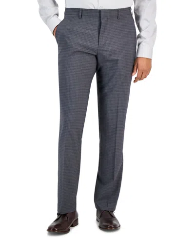 Shop Perry Ellis Portfolio Men's Slim-fit Stretch Pants In Charcoal