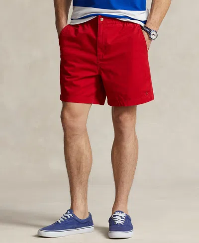 Shop Polo Ralph Lauren Men's Classic Fit Stretch Prepster 6" Shorts In Rl  Red