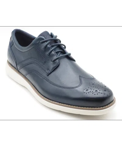 Shop Rockport Men's Garett Wing Tip Comfort Shoes In Blue