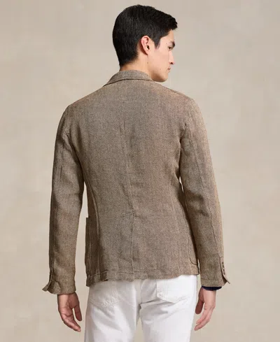 Shop Polo Ralph Lauren Men's Herringbone Sport Coat In Tan,brown