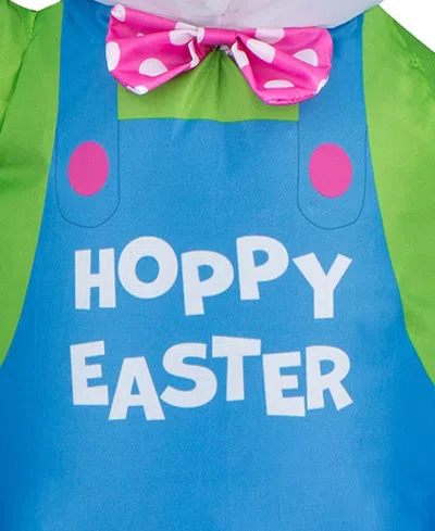 National Tree Company 25" Inflatable Waving Easter Bunny In Blue