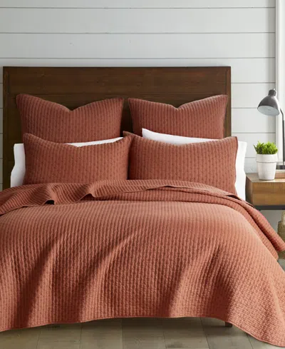 Levtex Cross Stitch Stitching 2-pc. Quilt Set, Twin/twin Xl In Adobe