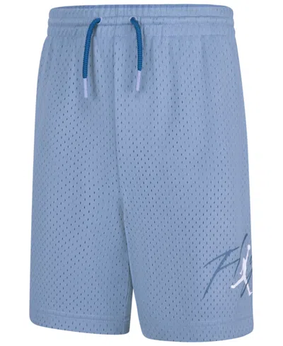 Shop Jordan Big Boys Off Court Mesh Shorts In Blue Grey