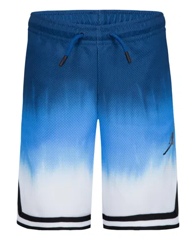 Shop Jordan Little Boys Ombre Mesh Shorts In Dk Marina Blue