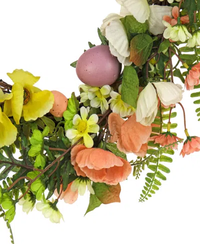 Shop National Tree Company 22" Ferns And Flowers Easter Wreath In Green