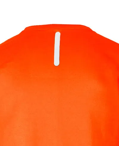 Galaxy By Harvic Men's Long Sleeve Moisture-wicking Performance Crew Neck Tee -2 Pack In Neon Green-neon Orange