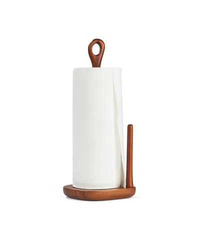 Shop Nambe Portables Paper Towel Holder In Brown