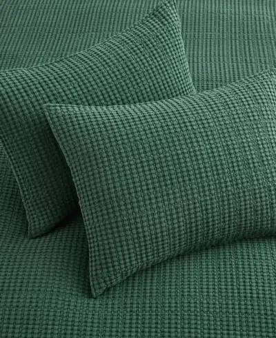 Levtex Mills Waffle Textured 3-pc. Quilt Set, Full/queen In Coco