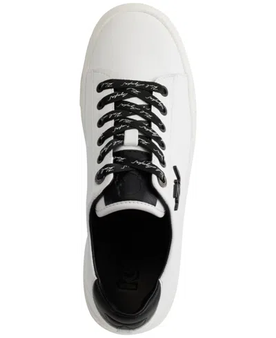 Shop Karl Lagerfeld Women's Carson Lace-up Sneakers In Bright White,black