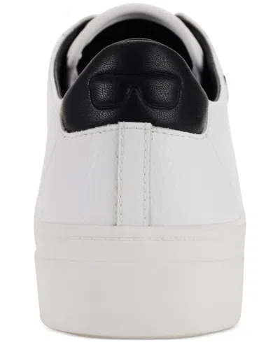 Shop Karl Lagerfeld Women's Carson Lace-up Sneakers In Bright White,black