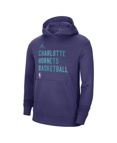 Jordan Men's And Women's  Purple Charlotte Hornets 2023/24 Performance Spotlight On-court Practice Pu In Purple