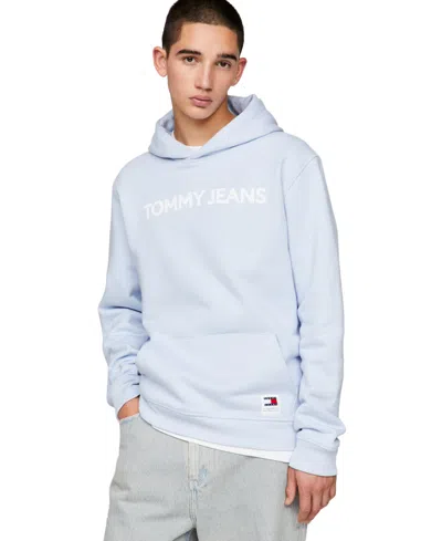 Shop Tommy Hilfiger Men's Bold Classic Pullover Logo Hoodie In Breezy Blue