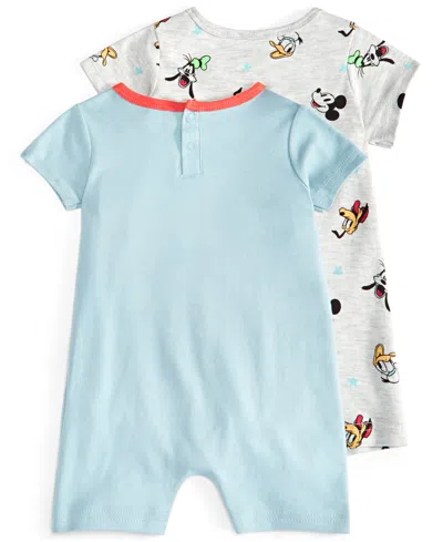 Shop Disney Baby Mickey Mouse, Donald Duck, Goofy And Pluto Printed Rompers, Pack Of 2 In Assorted