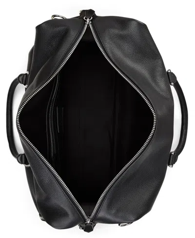 Shop Polo Ralph Lauren Men's Pebbled Leather Duffel In Black