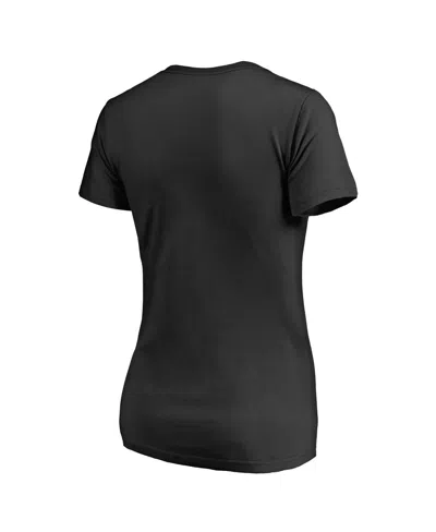 Fanatics Women's  Black Georgia Bulldogs Hometown Collection Glory Glory V-neck T-shirt In Black