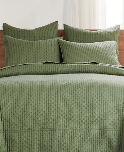 Levtex Cross Stitch Stitching 2-pc. Sham Set, European In Ochre