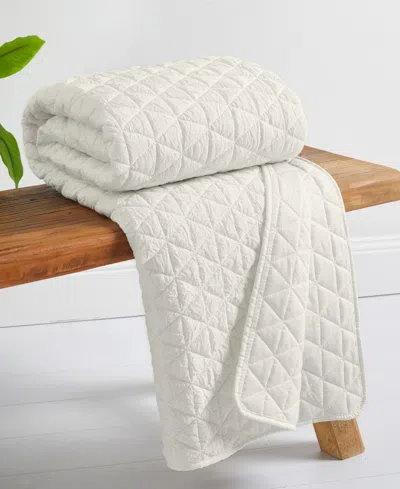 Levtex Homthreads Rowan Reversible Quilted Throw, 50" X 60" In Cream