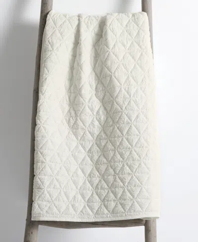 Levtex Homthreads Rowan Reversible Quilted Throw, 50" X 60" In Cream