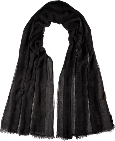 Shop Fraas Women's Solid Wrap In Black