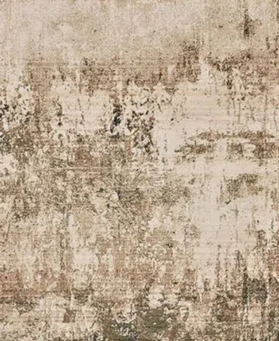 Km Home Axis Abstract Area Rug In Tan,multi