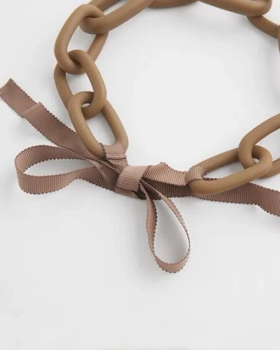 Chico's Neutral Links Necklace |  In Light Tan