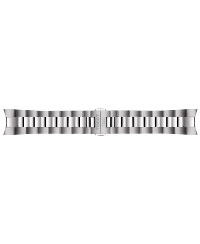 Shop Tissot Men's Swiss Automatic Gentleman Powermatic 80 Silicium Stainless Steel Bracelet Watch 40mm In Anthracite