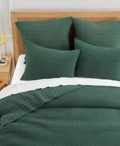 Levtex Mills Waffle Textured 3-pc. Quilt Set, Full/queen In Coco