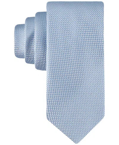 Shop Calvin Klein Men's Elizabeth Textured Tie In Blue