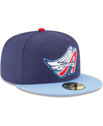 Shop New Era Men's  Navy California Angels Cooperstown Collection Wool 59fifty Fitted Hat