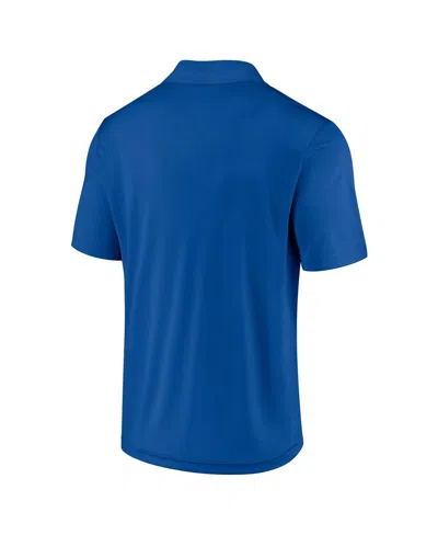 Fanatics Men's  Royal, White Los Angeles Dodgers Dueling Logos Polo Shirt Combo Set In Royal,white