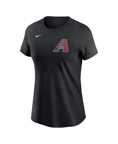 Shop Nike Women's  Ketel Marte Black Arizona Diamondbacks 2024 Fuse Name And Number T-shirt