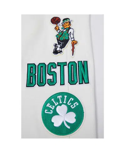 Pro Standard Cream Boston Celtics Retro Classic Fleece Sweatpants In Cream