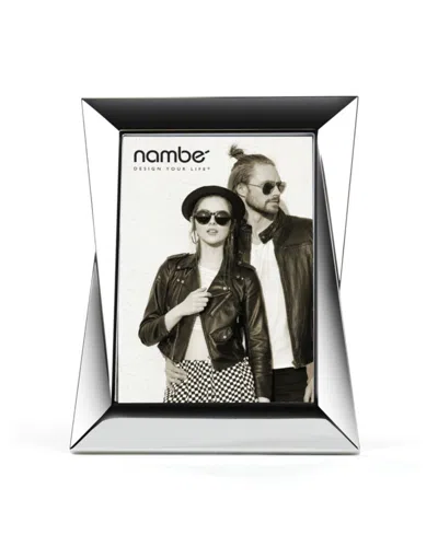 Shop Nambe Bevel Frame 5" X 7" In Silver