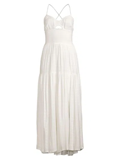Shop L*space Women's Calla Tiered Maxi Dress In Cream