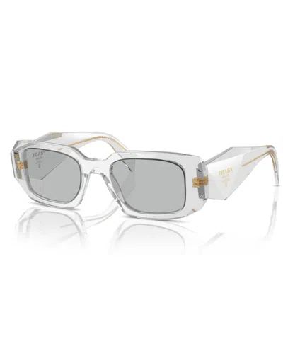 Shop Prada Women's Sunglasses, Pr 17ws In Transparent Gray