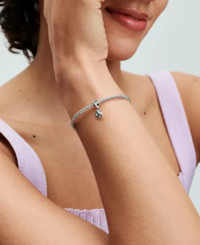 Pandora Rose In Bloom Dangle Charm In Sterling Silver In Silver
