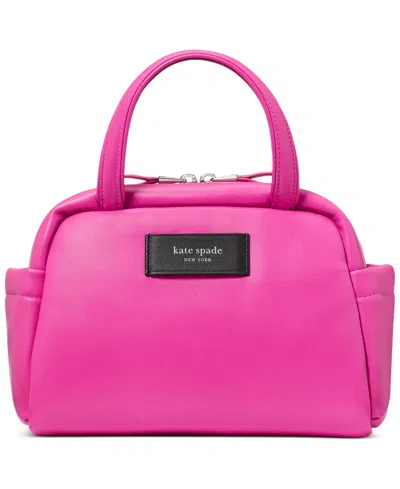Kate Spade New York Puffed Smooth Leather Satchel In Vivid Snap