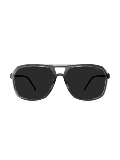 Shop Silhouette Men's Eos Midtown 60mm Aviator Sunglasses In Dark Grey
