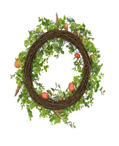 National Tree Company 22in Pink Eggs Easter Wreath In Pink
