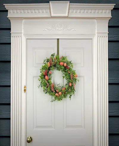 National Tree Company 22in Pink Eggs Easter Wreath In Pink