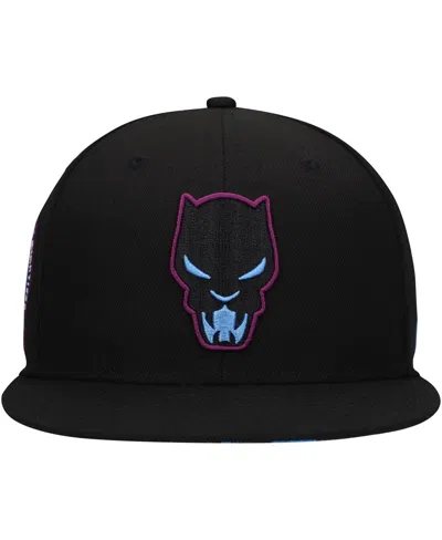 Shop Marvel Youth Boys And Girls Black Black Panther  60th Anniversary Snapback Hat