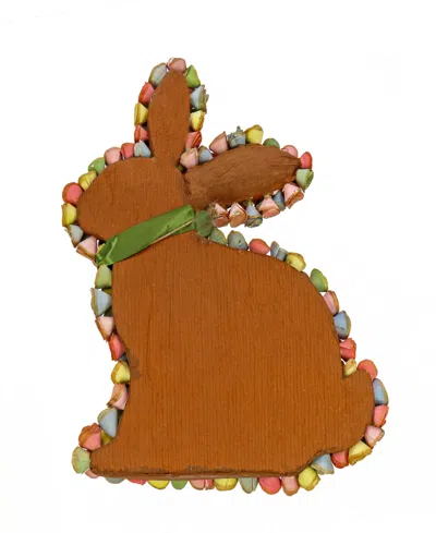 National Tree Company 18" Floral Bunny Decoration In Multi