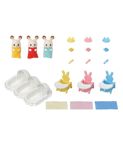 Calico Critters Triplets Care Set, Dollhouse Playset With 3 Figures And Accessories In Assorted