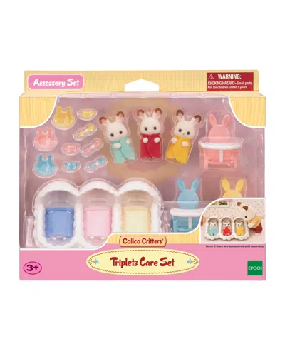 Calico Critters Triplets Care Set, Dollhouse Playset With 3 Figures And Accessories In Assorted