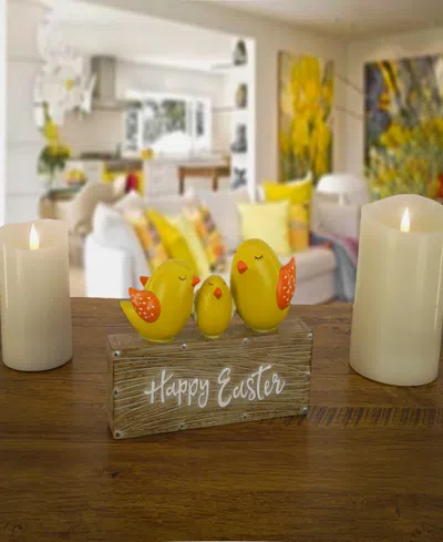 Shop National Tree Company 6" "happy Easter" Tabletop Decor In Yellow