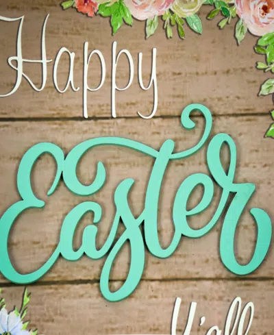 National Tree Company 10" "happy Easter Y'all" Wall Sign In Green