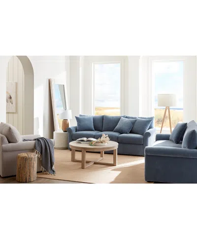 Macy's Closeout! Wrenley 88" Fabric Queen Sleeper Sofa, Created For  In Camila Dove